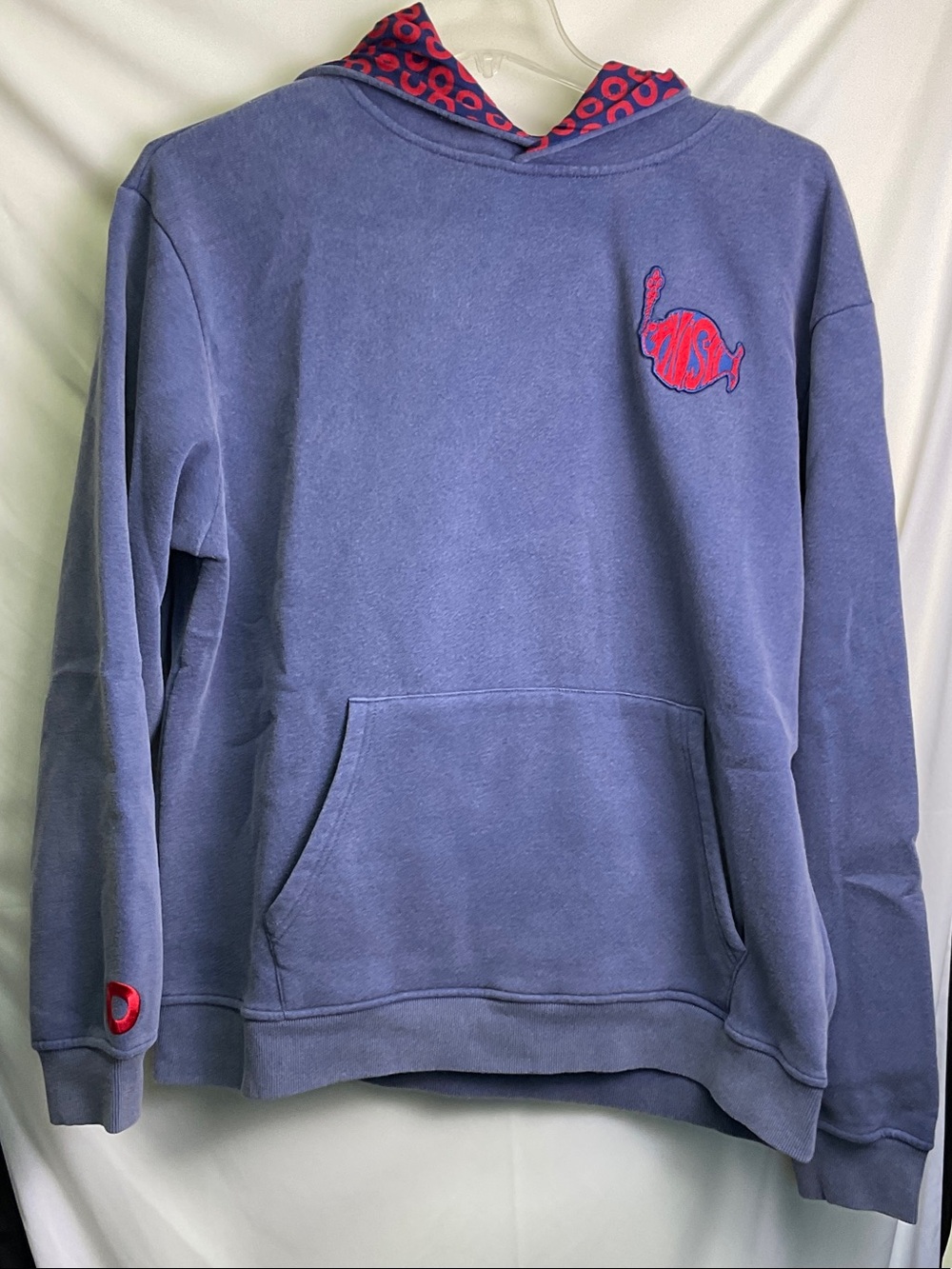 Phish Acid Wash Hoodie with Phish Logo - Navy